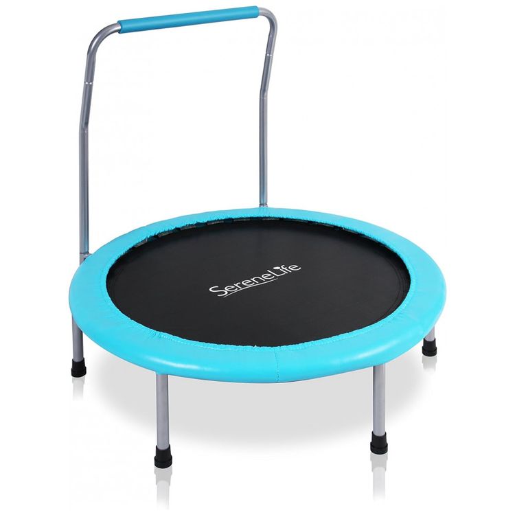 SLEL67-Cama-Elastica-Infantil-com-Corrimao-Ajustavel-para-foto-0