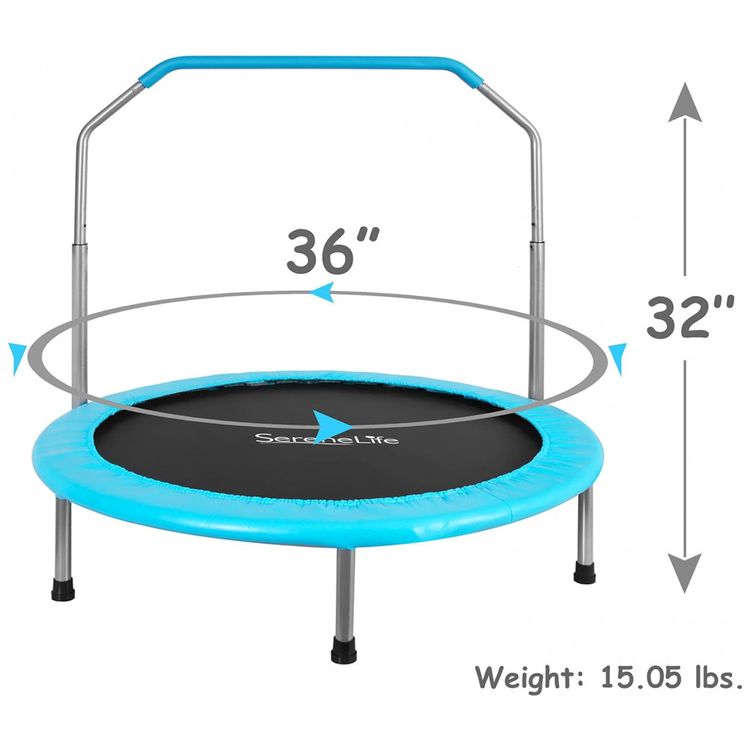 SLEL67-Cama-Elastica-Infantil-com-Corrimao-Ajustavel-para-foto-1