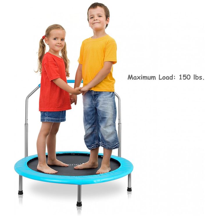 SLEL67-Cama-Elastica-Infantil-com-Corrimao-Ajustavel-para-foto-3