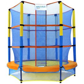 Cama-Elastica-Infantil-com-Diametro-e-Rede-de-Protecao-para-foto-0
