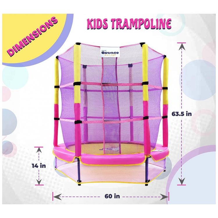 Upper-Bounce-Cama-Elastica-Infantil-com-Diametro-e-Rede-de-foto-1