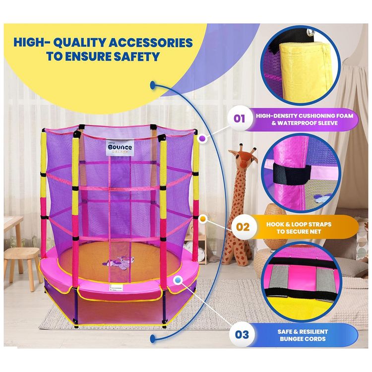 Upper-Bounce-Cama-Elastica-Infantil-com-Diametro-e-Rede-de-foto-2