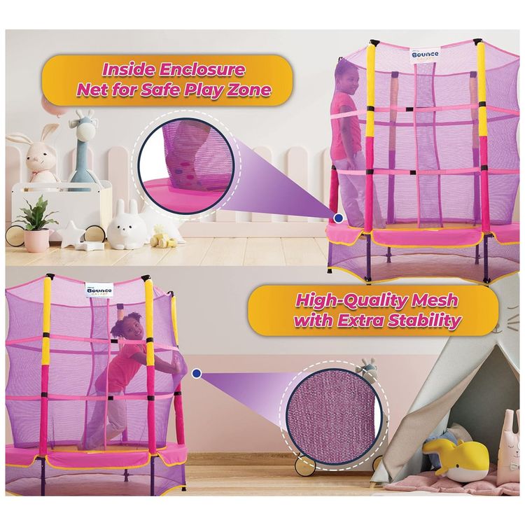 Upper-Bounce-Cama-Elastica-Infantil-com-Diametro-e-Rede-de-foto-3