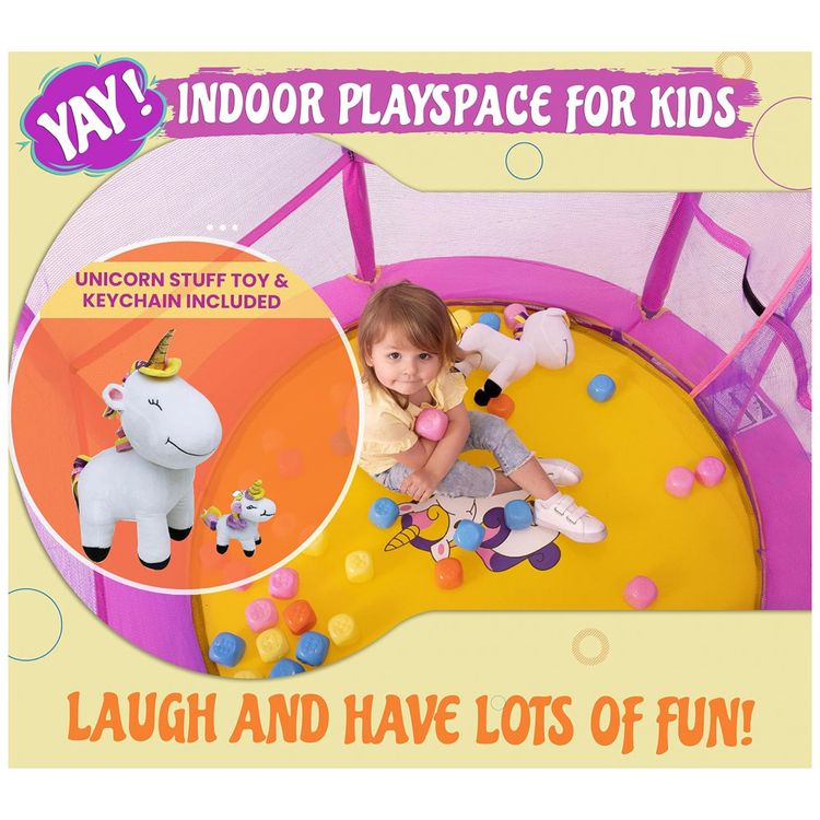 Upper-Bounce-Cama-Elastica-Infantil-com-Diametro-e-Rede-de-foto-4