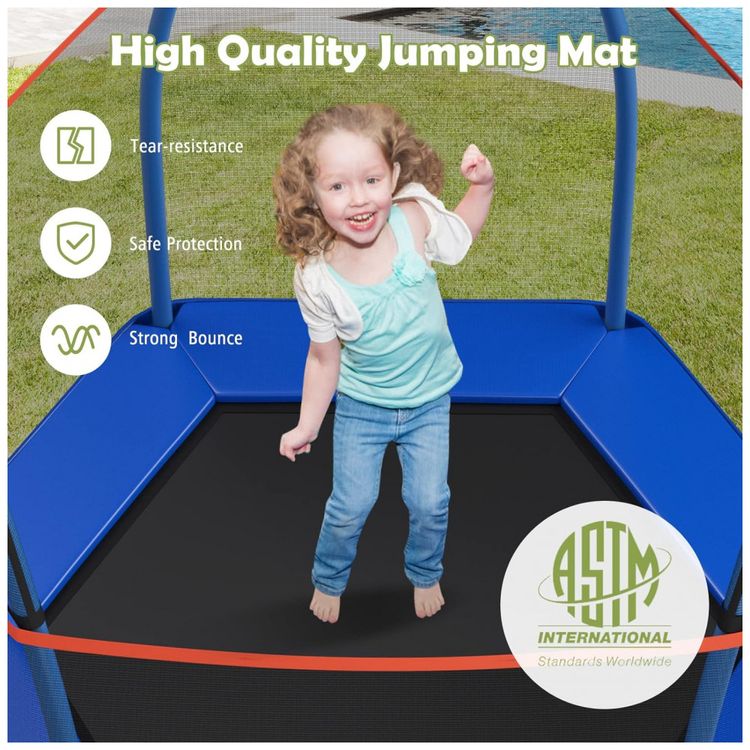 Giantex-Cama-Elastica-Infantil-com-Diametro-e-Rede-de-foto-3