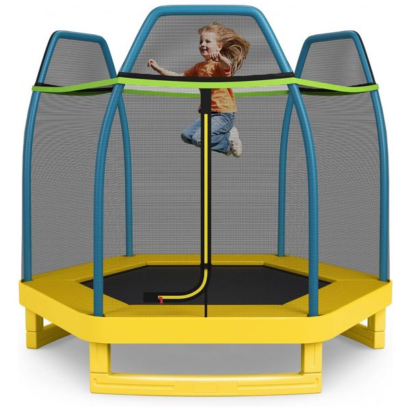 Giantex-Cama-Elastica-Infantil-com-Diametro-e-Rede-de-foto-0