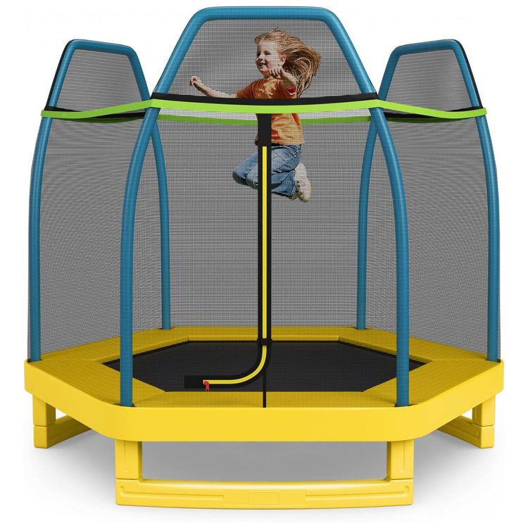Giantex-Cama-Elastica-Infantil-com-Diametro-e-Rede-de-foto-0