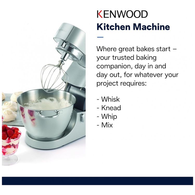 Kenwood-Batedeira-5L-com-6-Velocidades-em-Aco-Inoxidavel-foto-1