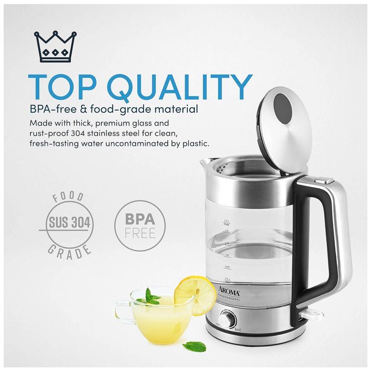 Chaleira-Eletrica-de-Vidro-17L-Aco-Inoxidavel-1500W-110v-foto-1