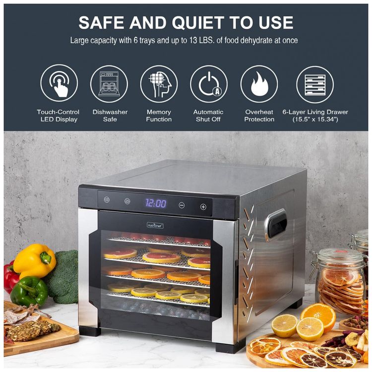 Desidratador-de-Alimentos-com-6-Bandejas-e-Controle-de-foto-1
