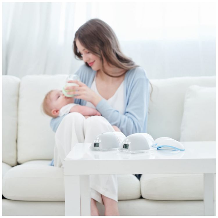 Double-Wearable-Breast-PumpGray-2Pcs-Hands-FreeSilent-and-foto-1