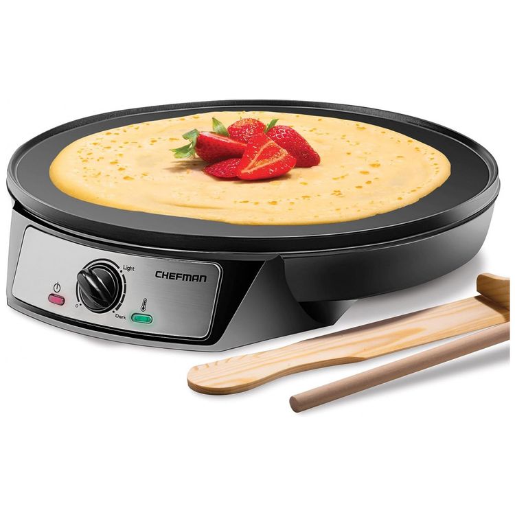 Maquina-de-Crepe-Eletrica-antiaderente-de-Aco-inoxidavel-foto-0