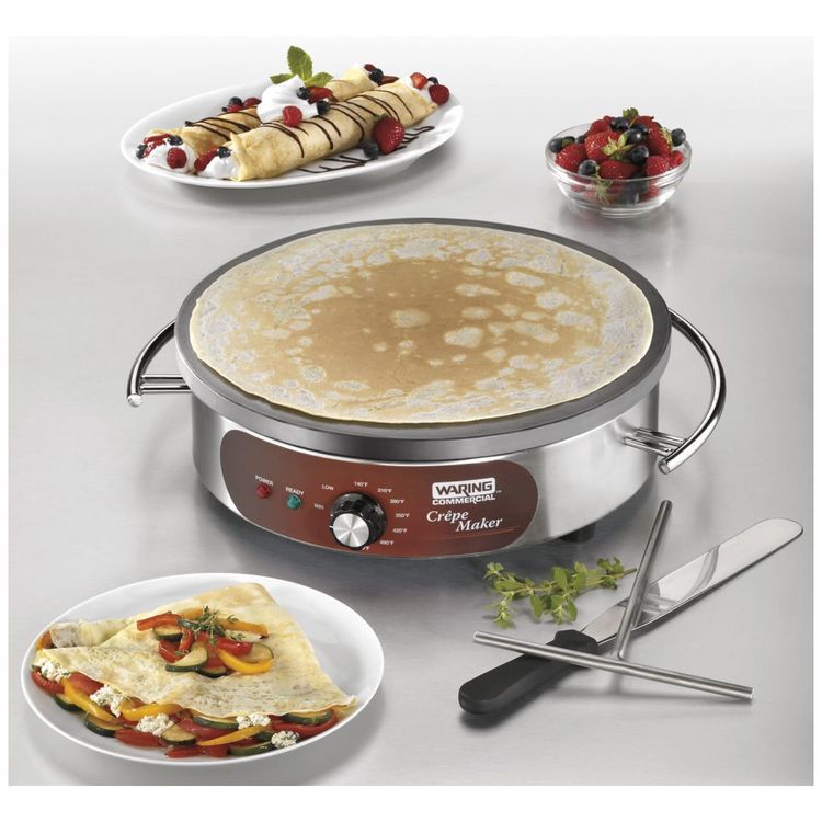 Maquina-de-Crepe-Eletrica-antiaderente-de-Aco-inoxidavel-foto-1