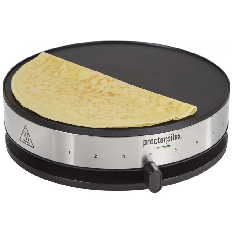 Maquina-de-Crepe-Eletrica-antiaderente-de-Aco-inoxidavel-foto-0