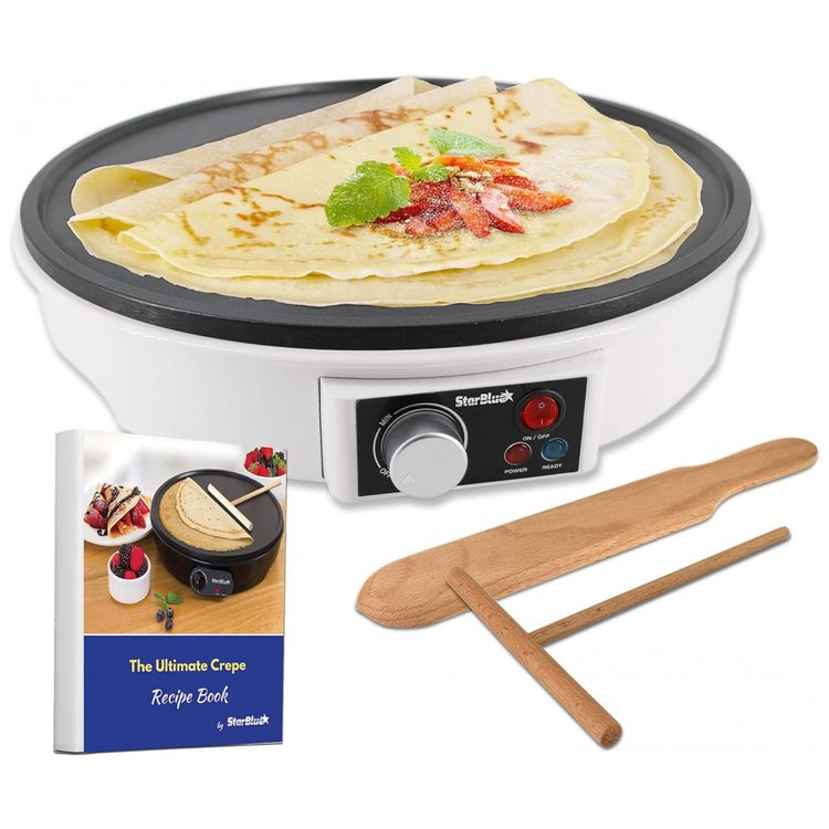 Maquina-de-Crepe-Eletrica-antiaderente-de-Aco-inoxidavel-foto-0