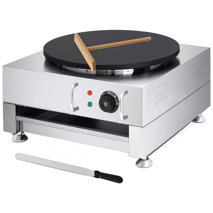 Maquina-de-Crepe-Eletrica-antiaderente-de-Aco-inoxidavel-foto-0