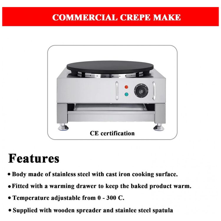 Maquina-de-Crepe-Eletrica-antiaderente-de-Aco-inoxidavel-foto-3
