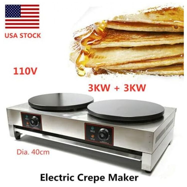 Maquina-de-Crepe-Eletrica-Chapa-Dupla-antiaderente-de-Aco-foto-1