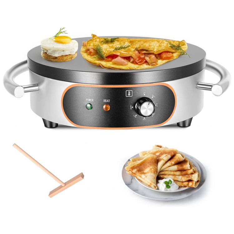 Maquina-de-Crepe-Eletrica-antiaderente-de-Aco-inoxidavel-foto-0
