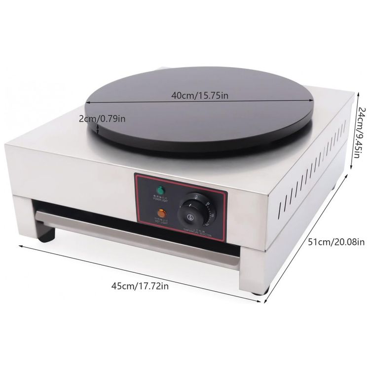 Maquina-de-Crepe-Eletrica-antiaderente-de-Aco-inoxidavel-foto-3