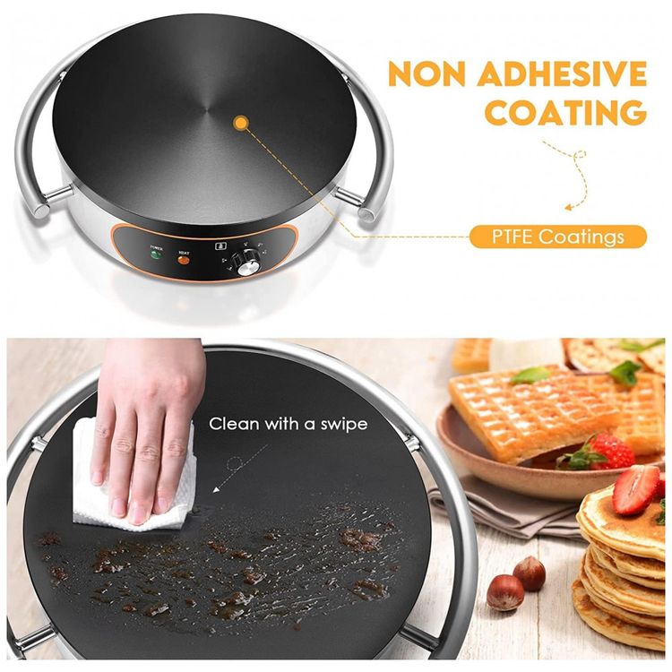 Maquina-de-Crepe-Eletrica-antiaderente-de-Aco-inoxidavel-foto-3