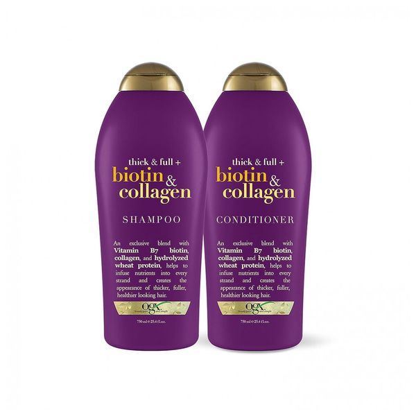 Biotin-Collagen-Shampoo-e-Condicionador-750-ml-com-Vitamina-foto-0