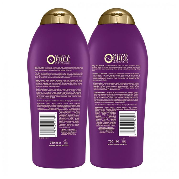 Biotin-Collagen-Shampoo-e-Condicionador-750-ml-com-Vitamina-foto-1