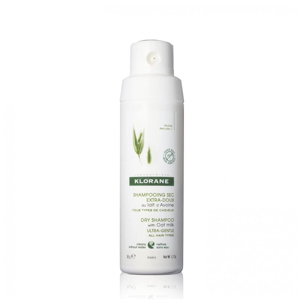 Dry Shampoo 50 ml Seco Ecológico sem Prabenos e Sulfato, KLORANE C00791, Branco
