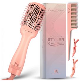 Escova-Rotativa-Modeladora-1200W-110v-FAIRYBRAVE-Rosa-foto-0