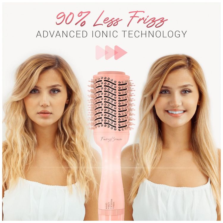 Escova-Rotativa-Modeladora-1200W-110v-FAIRYBRAVE-Rosa-foto-2