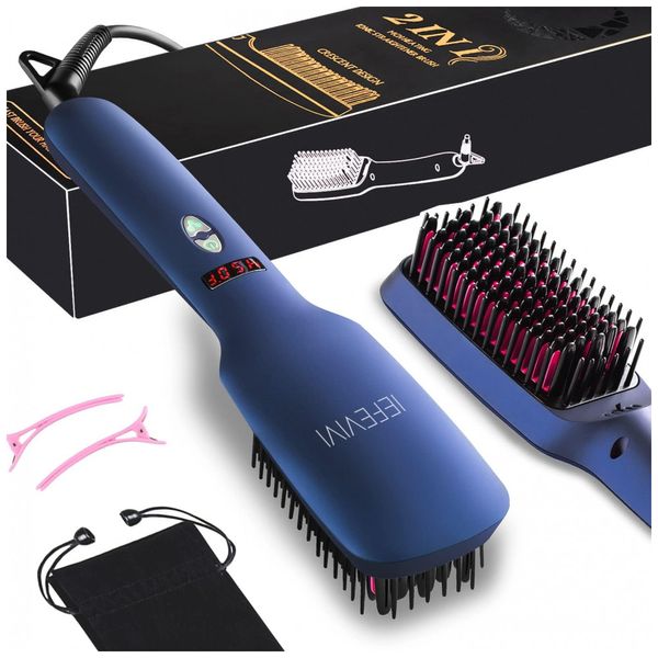 Escova-Alisadora-2-em-1-Seca-e-Modela-110v-IEFEVIVI-Azul-foto-0