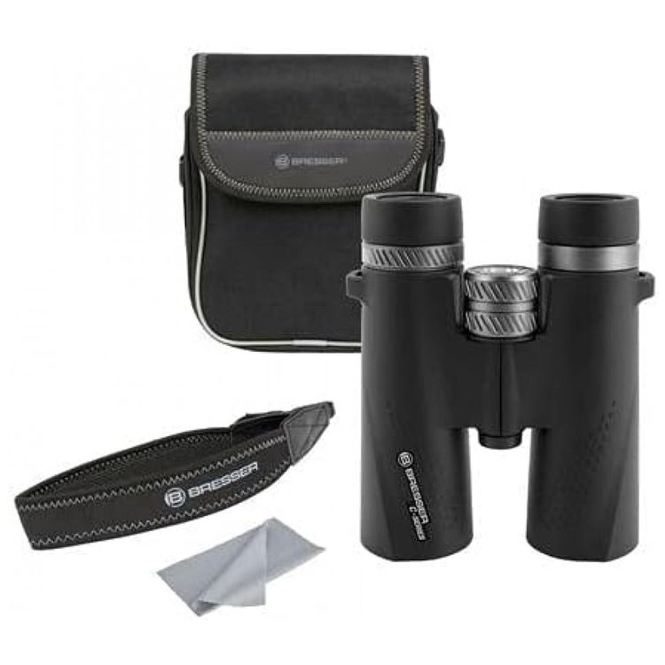 Binoculos-8x42-A-prova-d-Visao-1000-Metros-BRESSER-Preto-foto-3