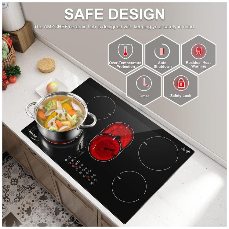 Cooktop-Eletrico-para-Embutir-Amzchef-com-5-Queimadores-e-9-foto-4