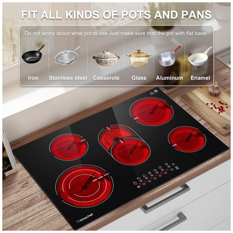 Cooktop-Eletrico-para-Embutir-Amzchef-com-5-Queimadores-e-9-foto-5
