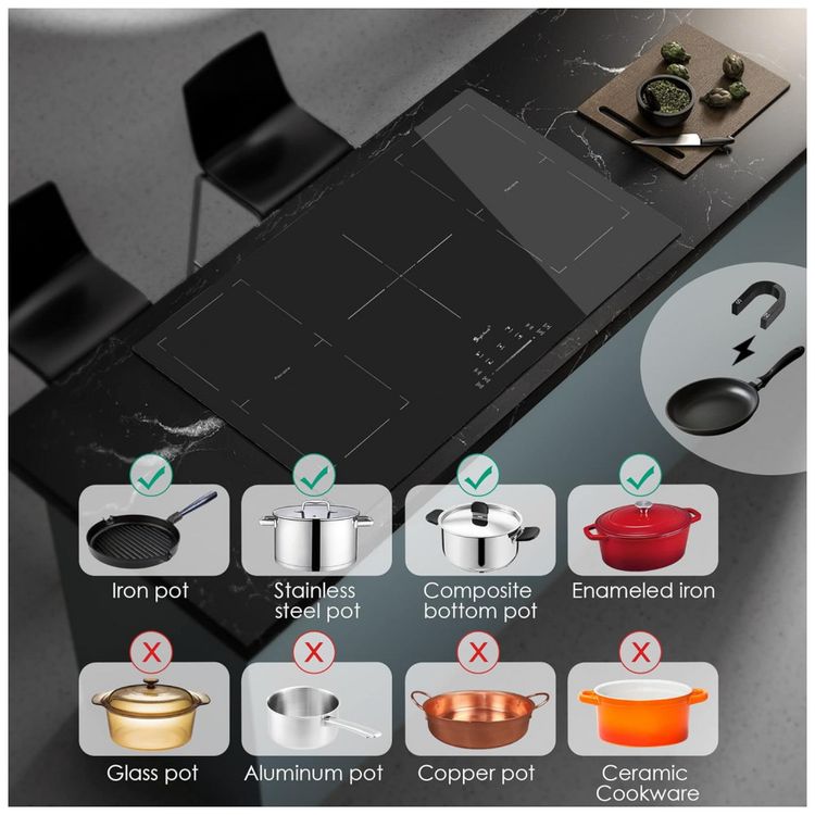 Cooktop-de-inducao-de-36-polegadas-5-queimadores-Boost-foto-4