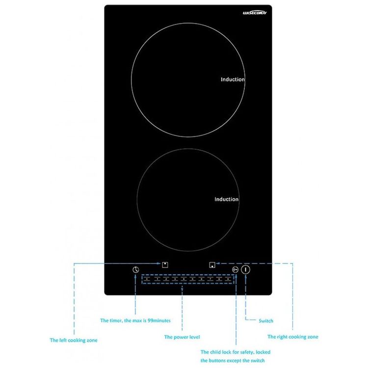 WISECONN-2-Queimadores-Inducao-Cooktop-120V-1200W-com-foto-2