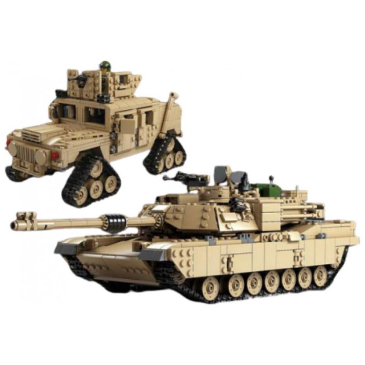 Kit-de-Construcao-Veiculo-Militar-com-1463-Pecas-para-8-Anos-foto-2