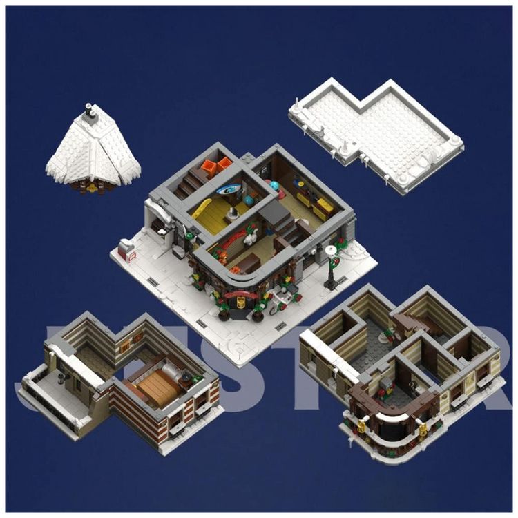 Kit-de-Construcao-89143-Casa-de-Natal-2955-Pecas-MISINI-foto-3