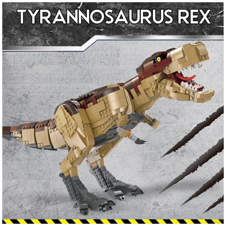 Kit-de-Construcao-Tyrannosaurus-Rex-com-1811-Pecas-para-6-foto-2