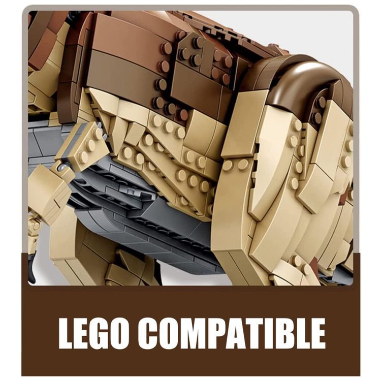 Kit-de-Construcao-Tyrannosaurus-Rex-com-1811-Pecas-para-6-foto-3