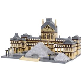 Kit-de-Construcao-Arquitetonico-Louvre-Pecas-3377-GENITEEN-foto-0