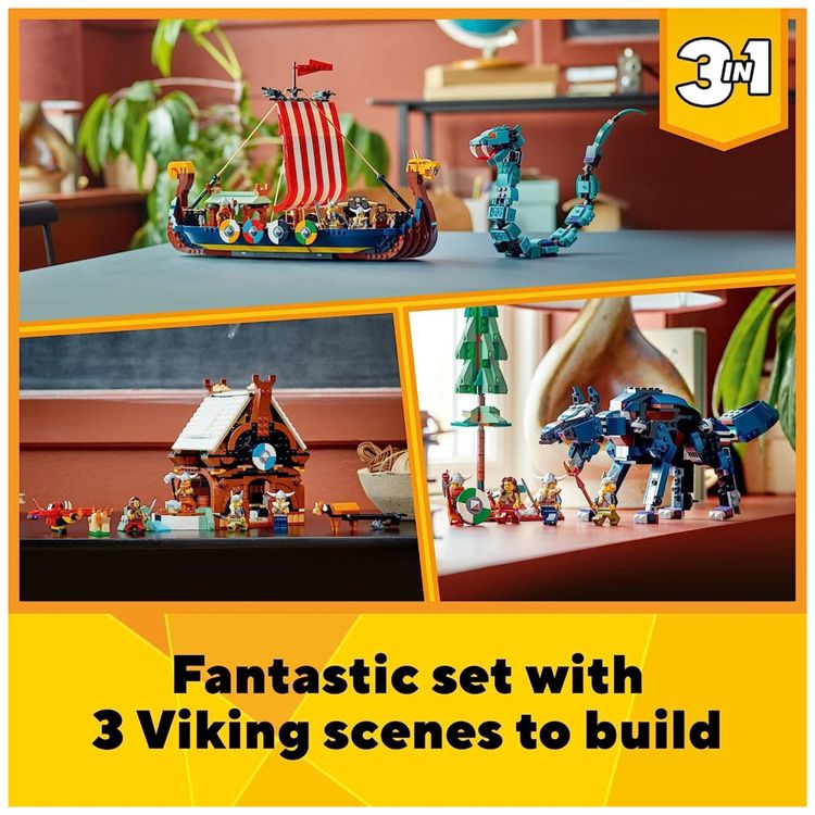 LEGO-6379833-Kit-de-Construcao-Barco-Viking-com-1192-Pecas-foto-1