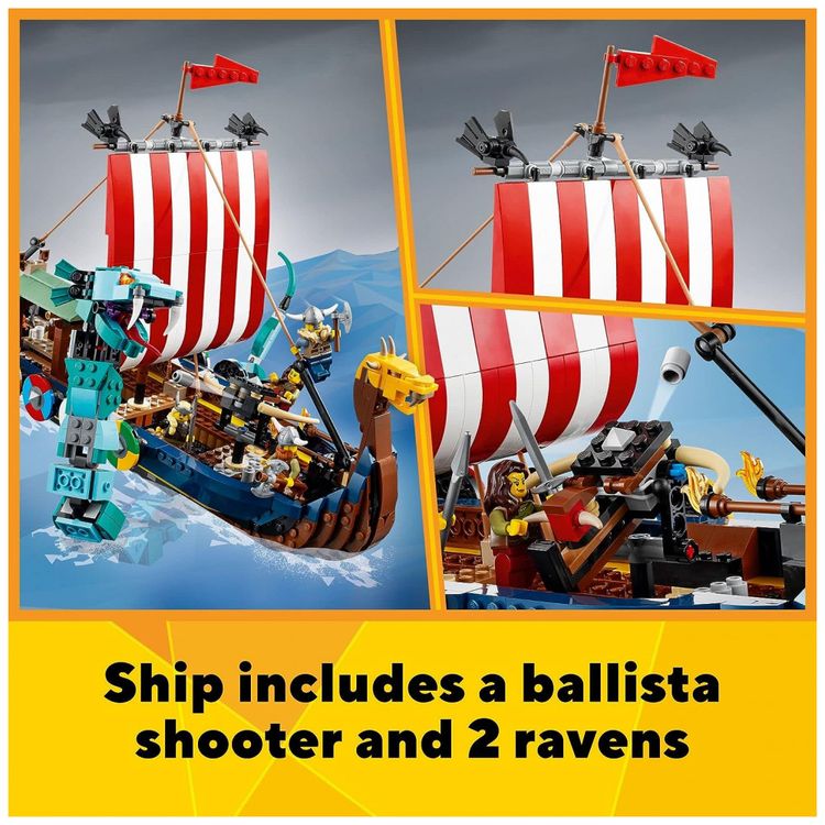 LEGO-6379833-Kit-de-Construcao-Barco-Viking-com-1192-Pecas-foto-3