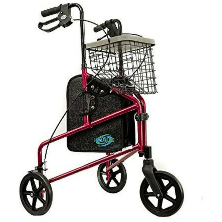 Rollator-Walker-Aluminio-3-Rodas-para-Idosos-Dobravel-Leve-foto-0