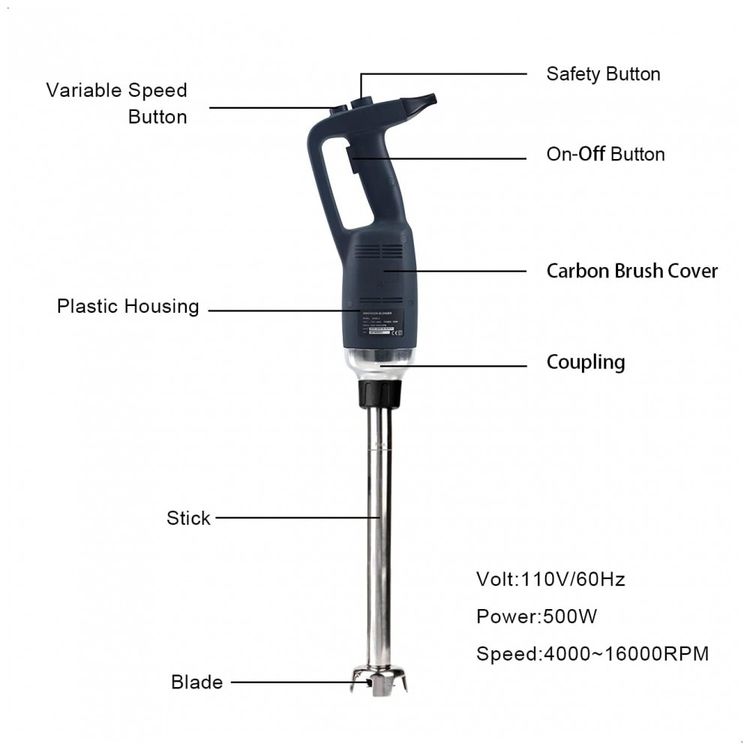 Mixer-Eletrico-de-Aco-Inoxidavel-com-Controle-de-Velocidade-foto-2