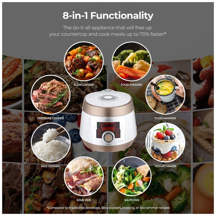 Panela-de-Arroz-Eletrica-5L-com-18-Predefinicoes-e-Tela-foto-1