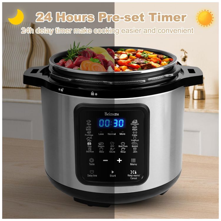 Panela-de-Pressao-Eletrica-6L-9-em-1-de-Aco-Inoxidavel-foto-2