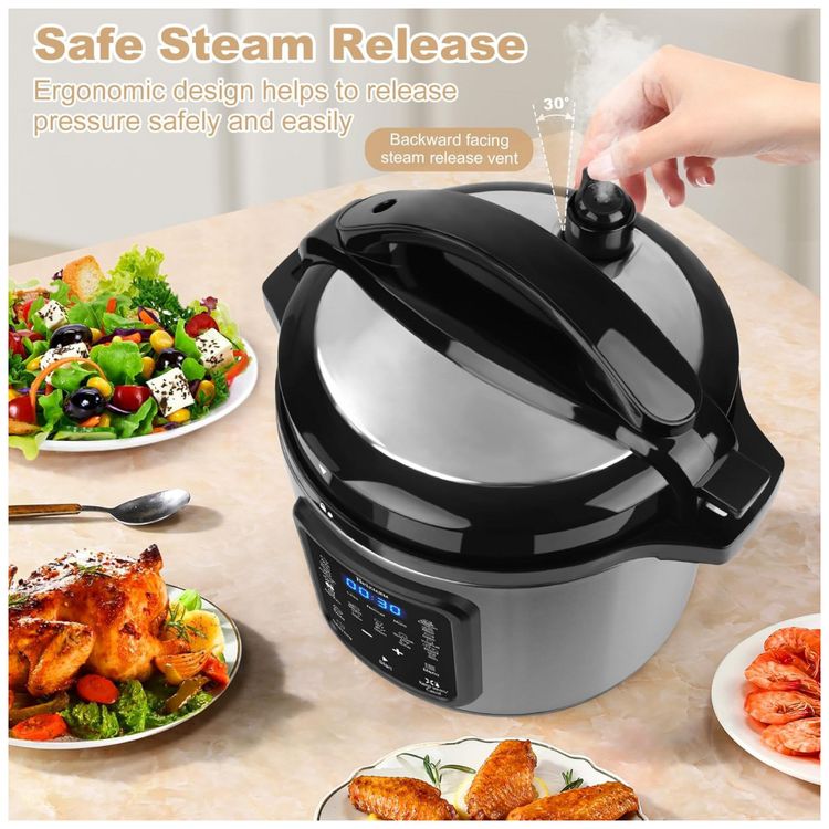 Panela-de-Pressao-Eletrica-6L-9-em-1-de-Aco-Inoxidavel-foto-4