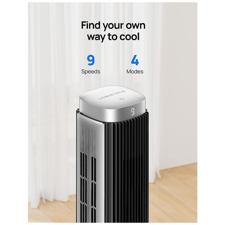 Ventilador-de-Torre-com-9-Velocidades-Controle-Remoto-Tela-foto-4