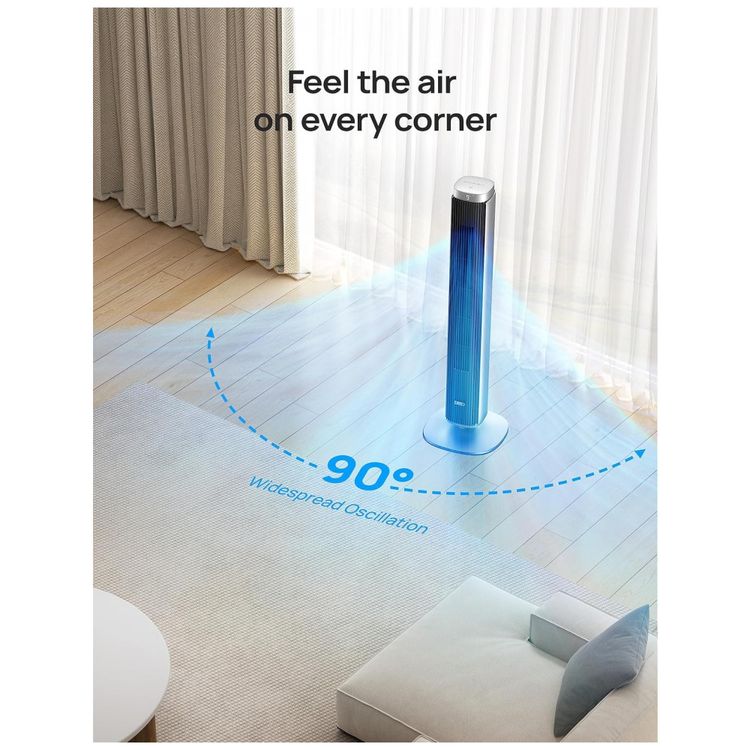 Ventilador-de-Torre-com-9-Velocidades-Controle-Remoto-Tela-foto-5